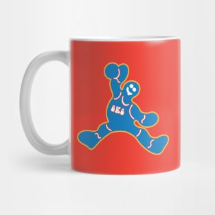 Jumping OKC Thunder Gingerbread Man Mug